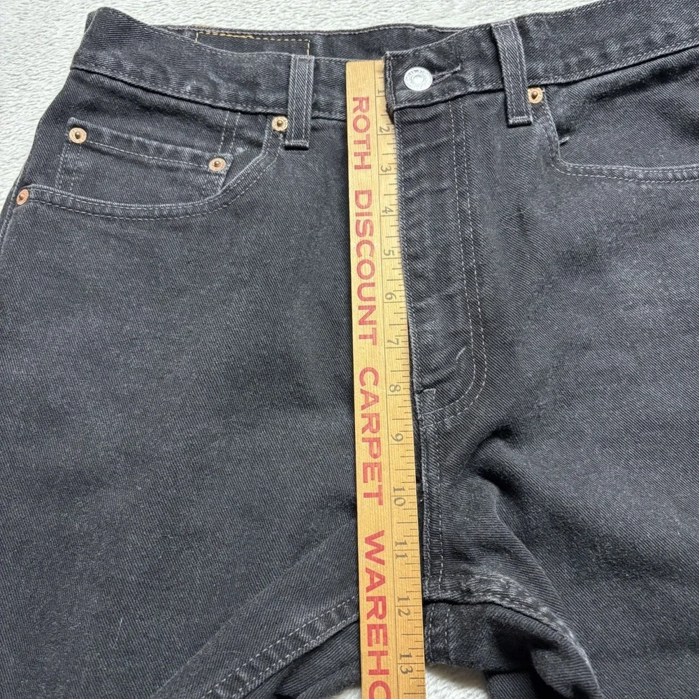 Vintage Levis 550 Jeans 33x30 (Fits 32x30) Black Denim Relaxed Fit Y2K Red Tab